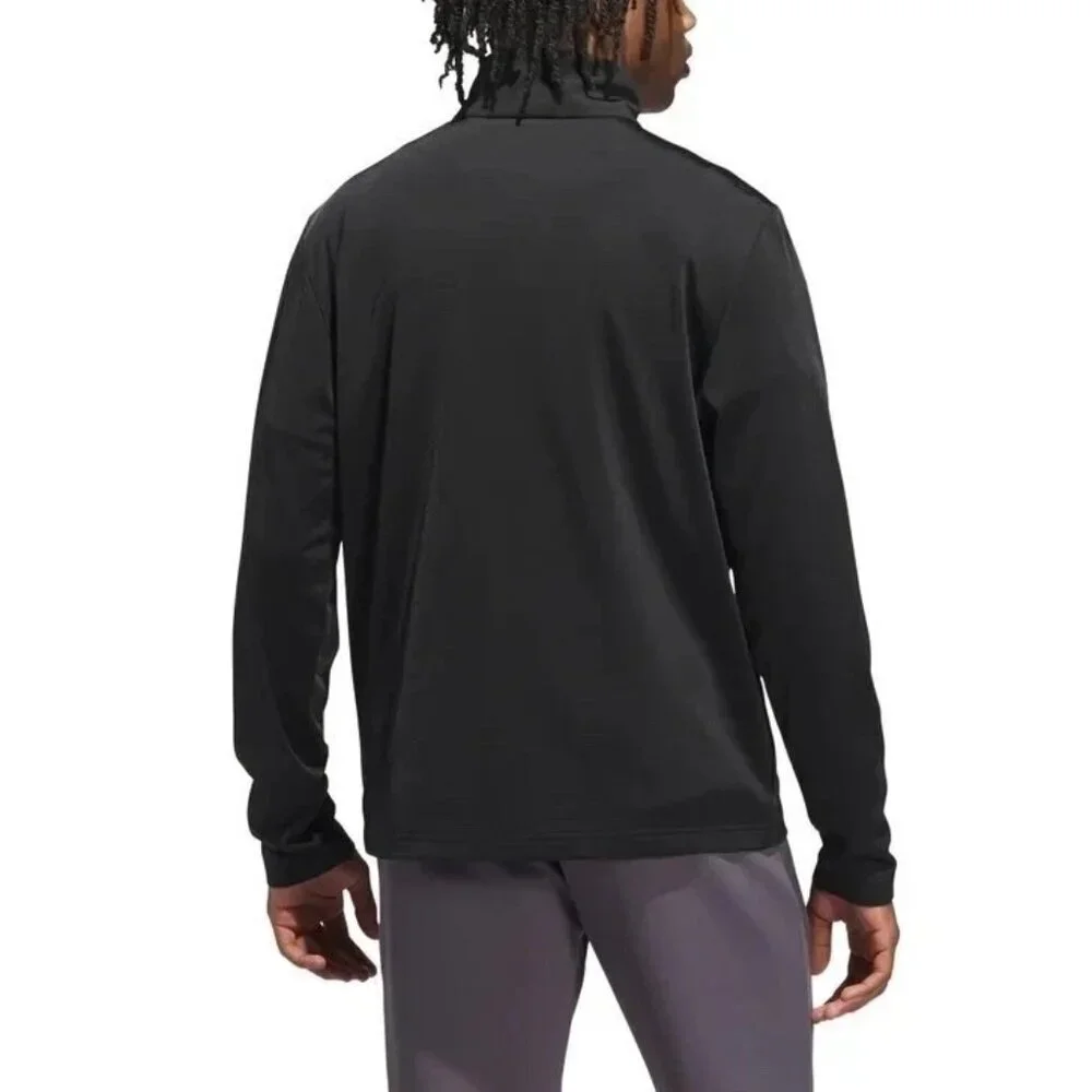 Adidas Men's L Black Full Zip Jacket M Tricot  Polyester h1932